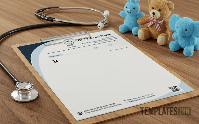 Downloadable prescription pad for pediatricians