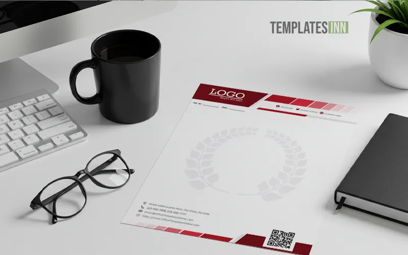 Modern professional office setting with accessories and confident female leader