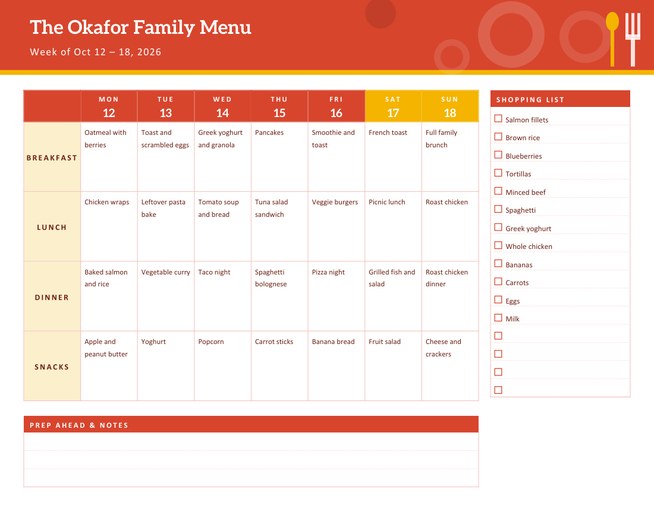 Weekly Meal Planner