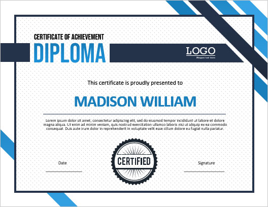 Academic Diploma Certificate