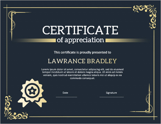 Appreciation Certificate