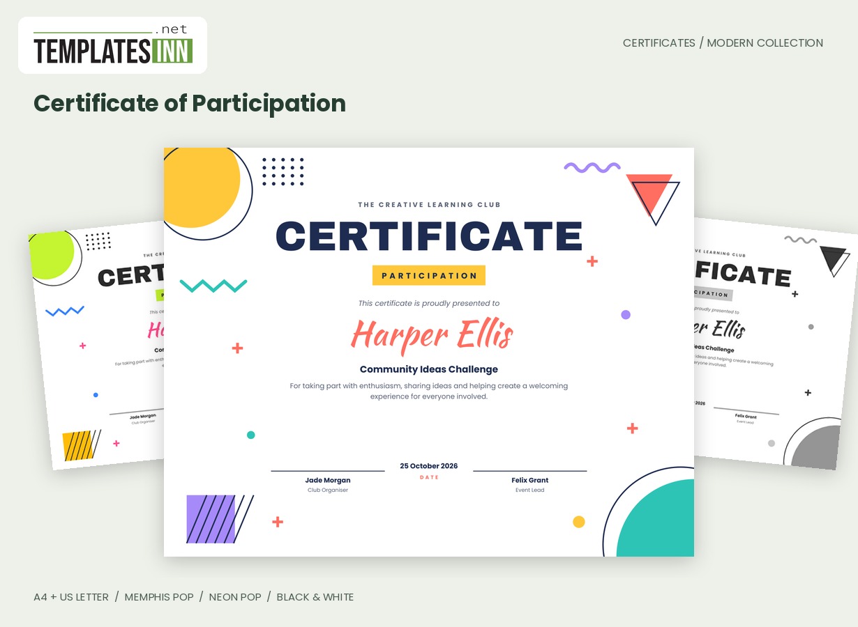 Certificate of Participation