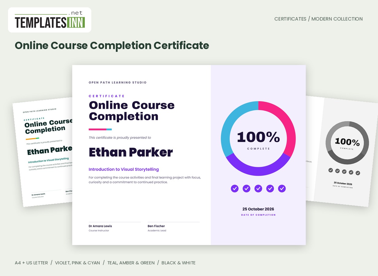 Online Course Completion Certificate