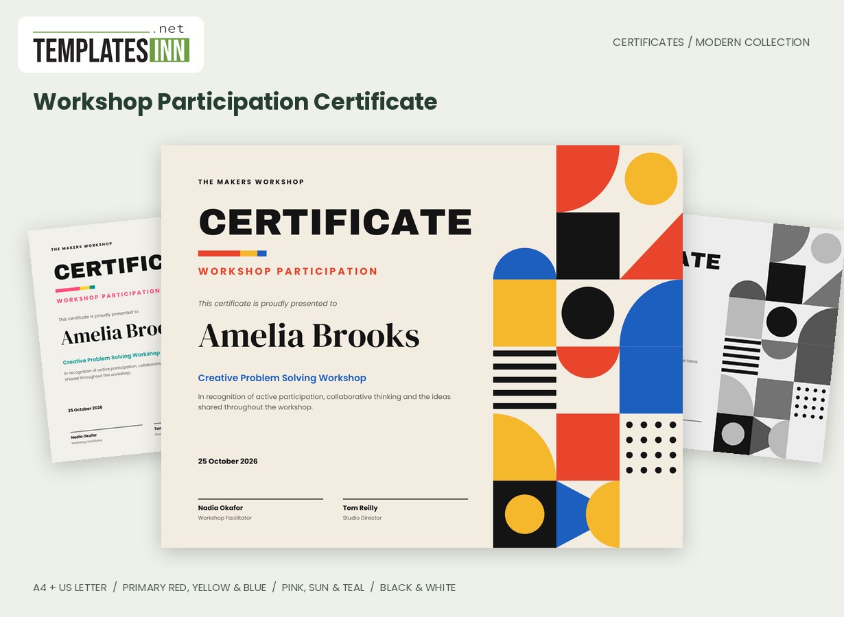 Workshop Participation Certificate