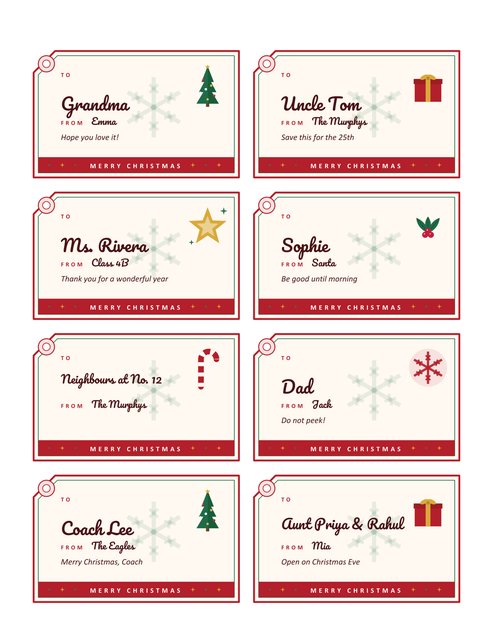 Christmas Gift Tags