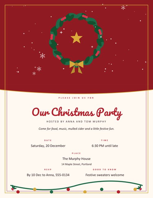 Christmas Party Invitation