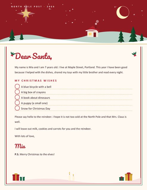 Letter to Santa