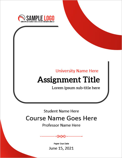 Cover Page for Assignment
