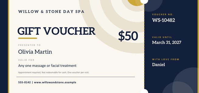 Business Gift Voucher