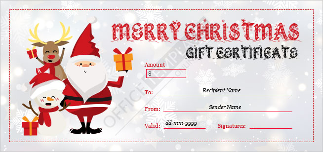 Wishing You a Merry Moments Gift Certificate