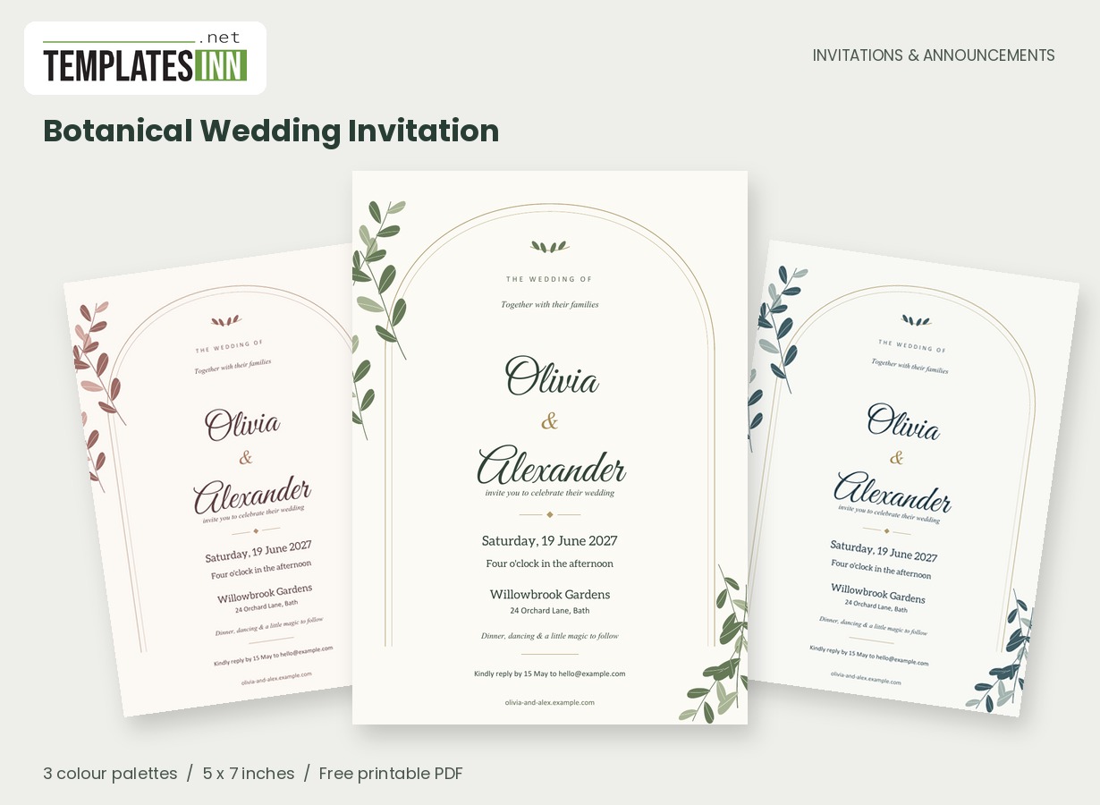 Botanical Wedding Invitation
