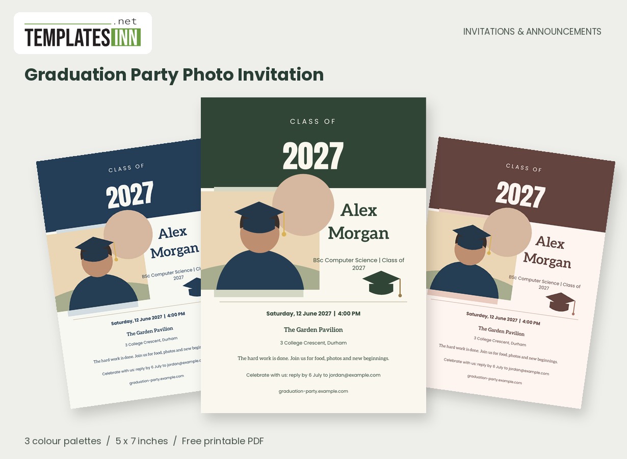 Graduation Party Photo Invitation