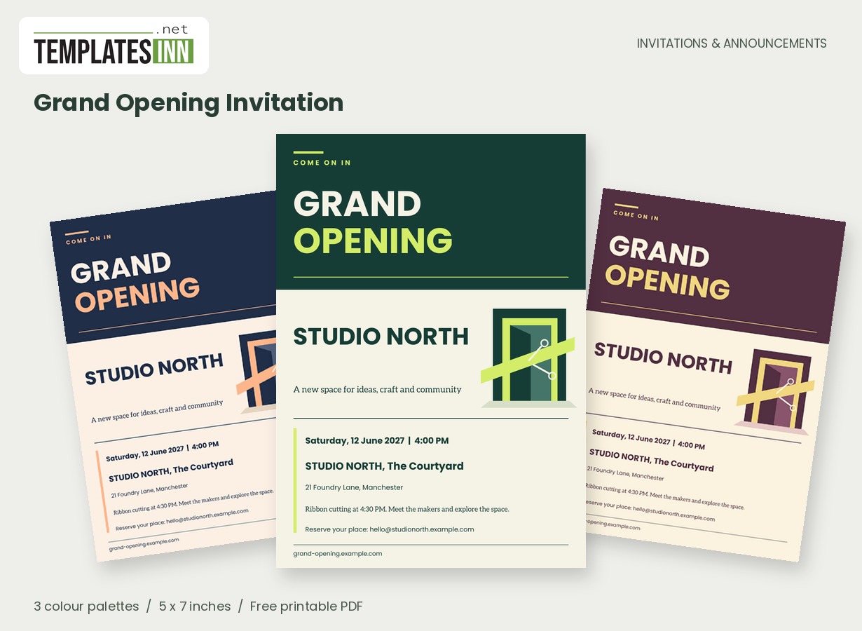 Grand Opening Invitation