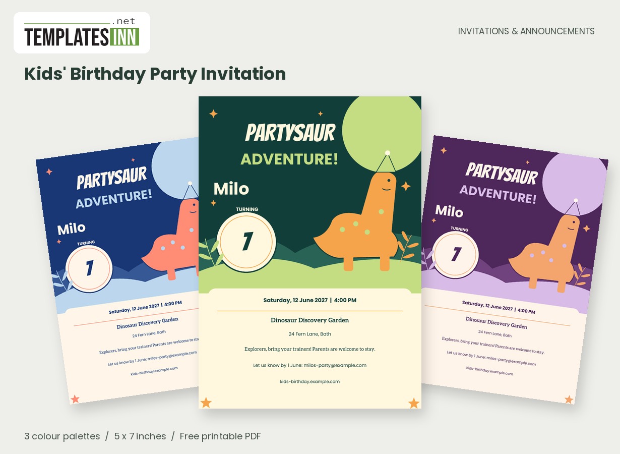 Kids' Birthday Party Invitation