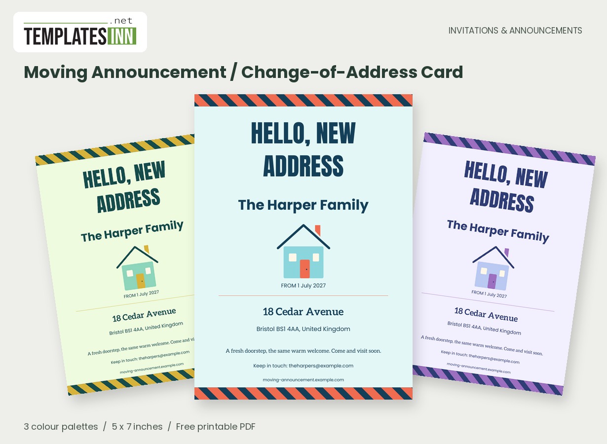 Moving Announcement / Change-of-Address Card