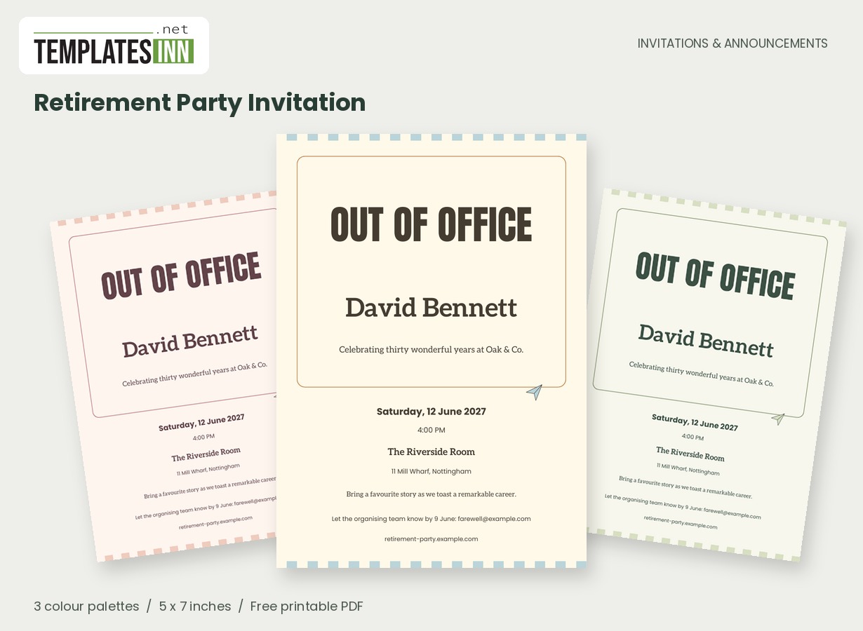 Retirement Party Invitation