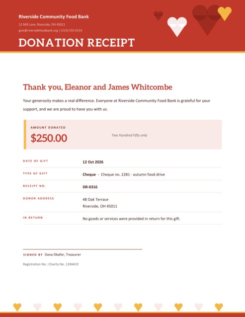 Donation Receipt