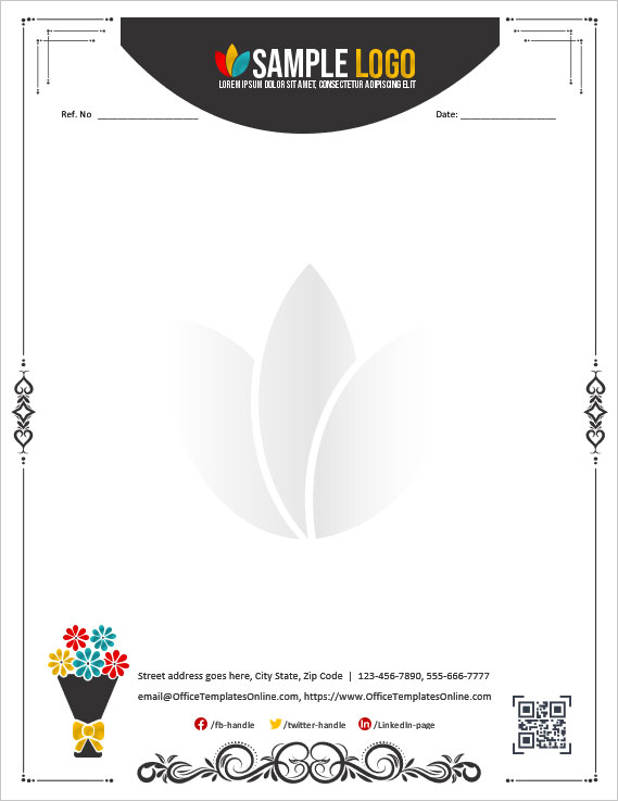 Florist Business Letterhead Design