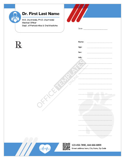 Cardiologist Prescription Pad