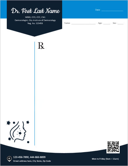 Dermatologist Prescription Pad