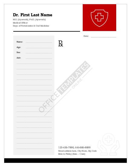 Create Free Doctor Prescription Pad Online