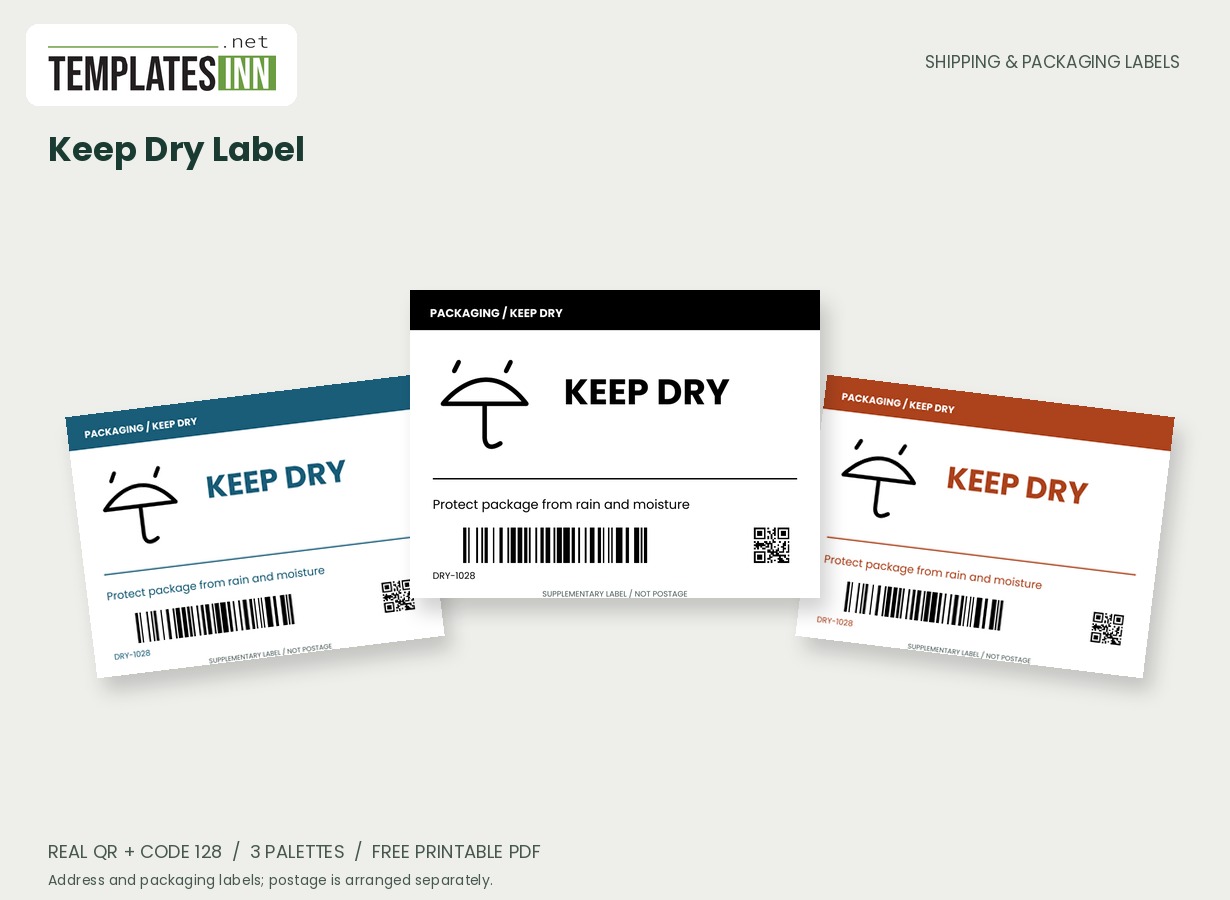 Keep Dry Label