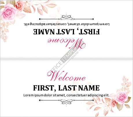 Table Reservation Place Card